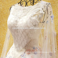 2016 Qualität luxuriöse Kristall funkelnde Brautkleider Luxus bling lange schleppende Brautkleid